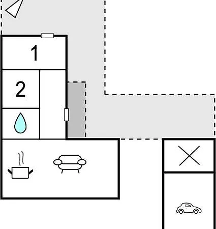 Two-bedroom Holiday With A Fireplace 04 Semesterbostad